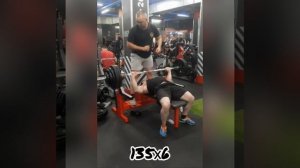 Жим лёжа. Исхаков Артём. 135 кг.