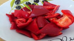 Жаркое со свининой сладким болгарским перцем и помидорами