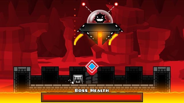 Онлай игра Геометрии дэш - Проклятый шип вернулся! — Geometry Dash