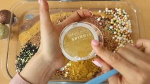 Слайм дома - Смешиваем тени для век «Леопардовый котёнок», макияж, детали, блёстки в слайм! Увлекате