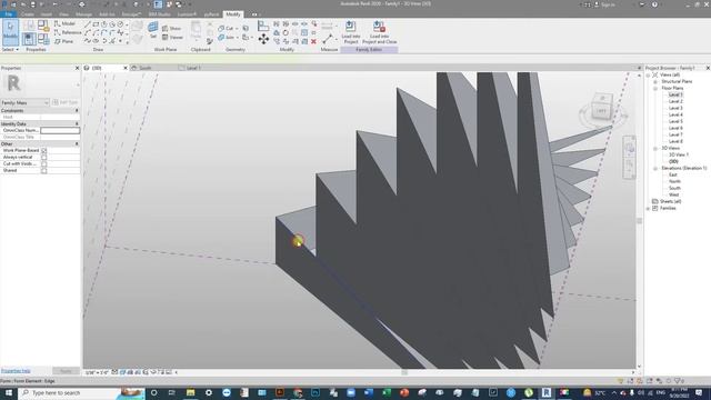Revit study-22 ((massing study-National Martyrs' Memorial) in Autodesk Revit смотреть онлайн
