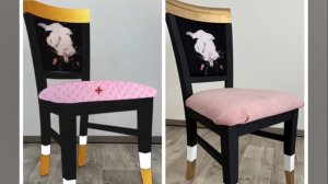 Реставрация стула. Дизайнерский стул своими руками.  Как перекрасить старую мебель?