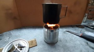 Свеча окопная малодымная. Крышка-таганок-рассекатель-регулятор.