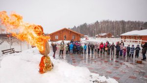 Масленичные гулянья в Контактной Деревне