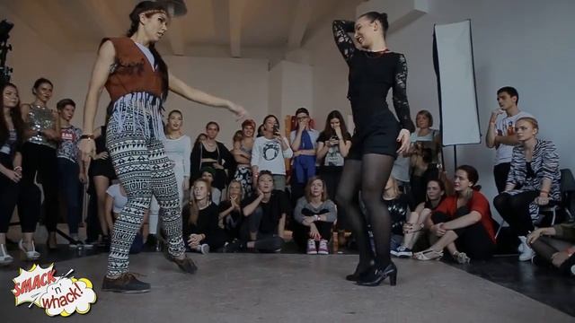 Smack'n'whacK | Zlata Maslo VS Александра Кресанова -win (waacking top 8) смотреть онлайн