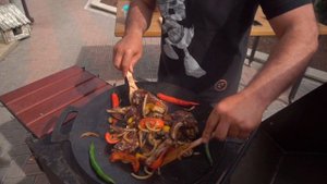 ЖАРЕНОЕ МЯСО с ОВОЩАМИ - САДЖ