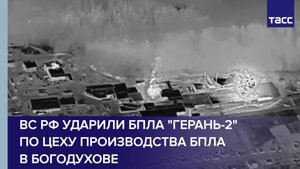 ВС РФ ударили беспилотниками "Герань-2" по цеху производства БПЛА в Богодухове