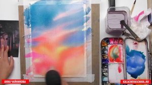 Как нарисовать пейзаж акварелью — kalachevaschool.ru — Поэтапный урок с Аней Чайниковой