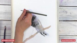 Как нарисовать птицу акварелью — kalachevaschool.ru — Поэтапный урок