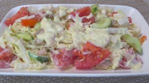 Салат этот заменит вам "Цезарь" ❗Но очень вкусная заправка делает салат вкусный.