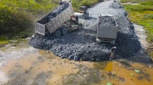 Строительство, дорога на болоте , другой обзор