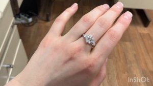 Кольцо с бриллиантом 3 карата