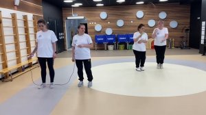 Участники по роуп скиппингу (прыжки на 2 ногах в паре 4 чел. 2-30сек) МБДОУ "ДС "Северная сказка"