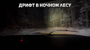 Валим боком по ночному лесу!