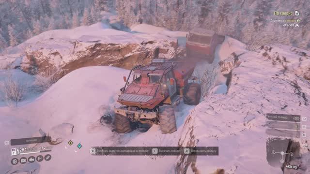 SnowRunner. Амур. Космодром. Поручение "По колено". смотреть онлайн