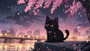 Sweet music cute cat