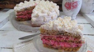 Бисквитный торт с яблочной прослойкой