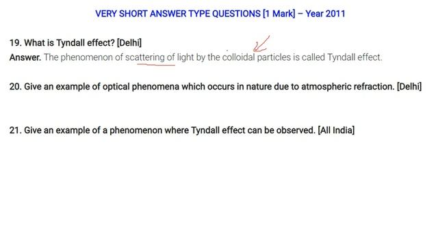 Class 10 Science Board and Important Questions CHAPTER 11 Human Eye and Colourful World FULL
