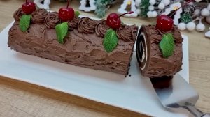 Шоколадный рулет с кремовой начинкой к чаю и не только_ простые идеи десертов без выпечки