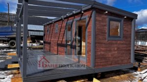 ПЕРЕВОЗНАЯ БАНЯ ПОД КЛЮЧ С ТЕРРАСОЙ | ГОТОВЫЕ БАНИ