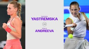 31.01.24. Даяна Ястремская - Эрика Андреева. WTA 500 Linz.  Dayana Yastremska -  Erika Andreeva