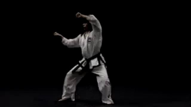 5 гып, Вон Хё, зелено-синий пояс, Won Hyo со спины тхэквондо taekwondo таэквондо смотреть онлайн