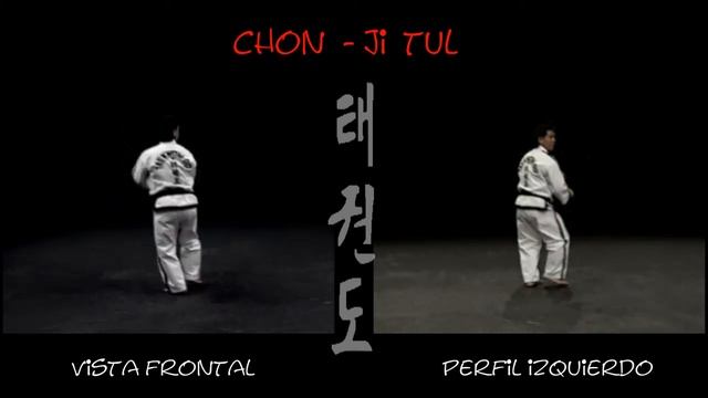 9 гып, Чон Джи, Бело-желтый пояс, (со спины) тхэквондо Chon-Ji Tul смотреть онлайн