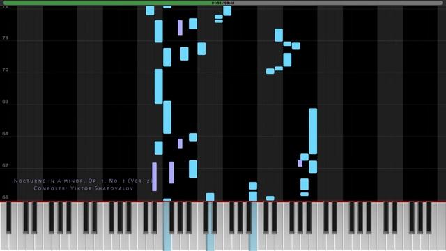 V. Shapovalov - Nocturne in A minor Op. 1 No. 1 Ver. 2 music classic  piano romantic video