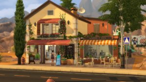 Семейный дом МАЛЫЙ БИЗНЕС / Школа искусств / Кафе / Строительство Te Sims 4/ Mulena Sims 4