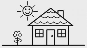 КАК ЛЕГКО НАРИСОВАТЬ ДОМ