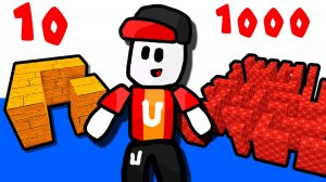 Роблокс Постройки из 10 100 1000 Блоков Деревня в Build a Boat Roblox