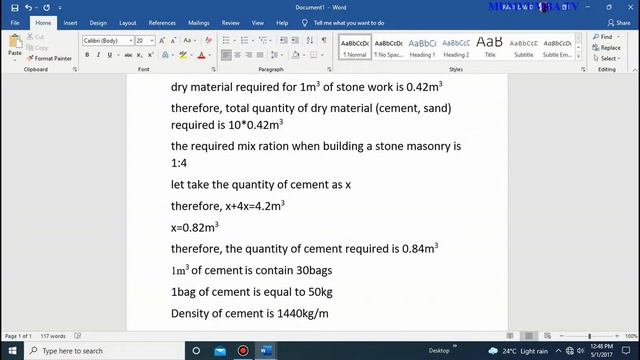 HOW TO ESTIMATE THE QUANTITY OF MATERIALS DURING STONE MASONRY WALL CONSTRUCTION смотреть онлайн