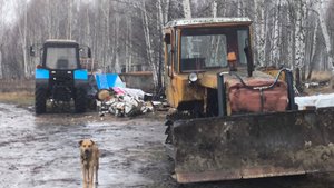 Первая самостоятельная работа на бульдозере