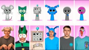 Невероятный танец крыс Sprunki 4 Фаза 4 в реальной жизни