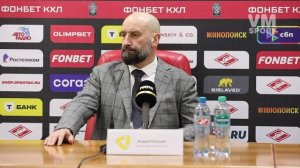 Андрей Козырев после второго поражения о неиспользованных шансах и надеждах на успех в Череповце.