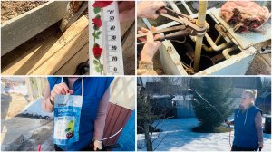 29 марта. На даче. Часть 1. Первая весенняя обработка деревьев, запустили воду
