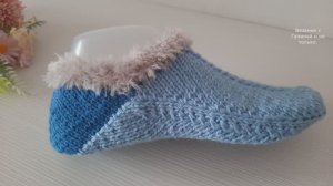 СЛЕДКИ удобные и комфортные на двух спицах.