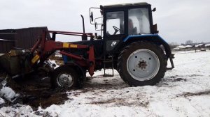 Вывоз навоза. Мтз 82