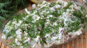 Сельдь в майонезе с луком