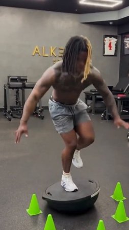 Quinshon Judkins in the lab before the Draft (@doctorreef via insta)