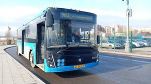 Поездка по обновлённому маршруту 983 от м. Потапово до м. Новомосковская  ЛиАЗе-6213.65 011823