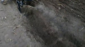 Самодельный  оборотный плуг , осенняя вспашка.