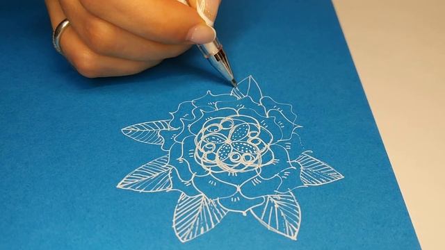 Проба белого "пера". Мандала-цветок. Творческий процесс смотреть онлайн