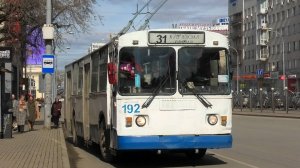 Троллейбус Екатеринбурга ЗиУ-682Г-012 [Г0А] №192 маршрут №31 на остановке "Проспект Ленина"