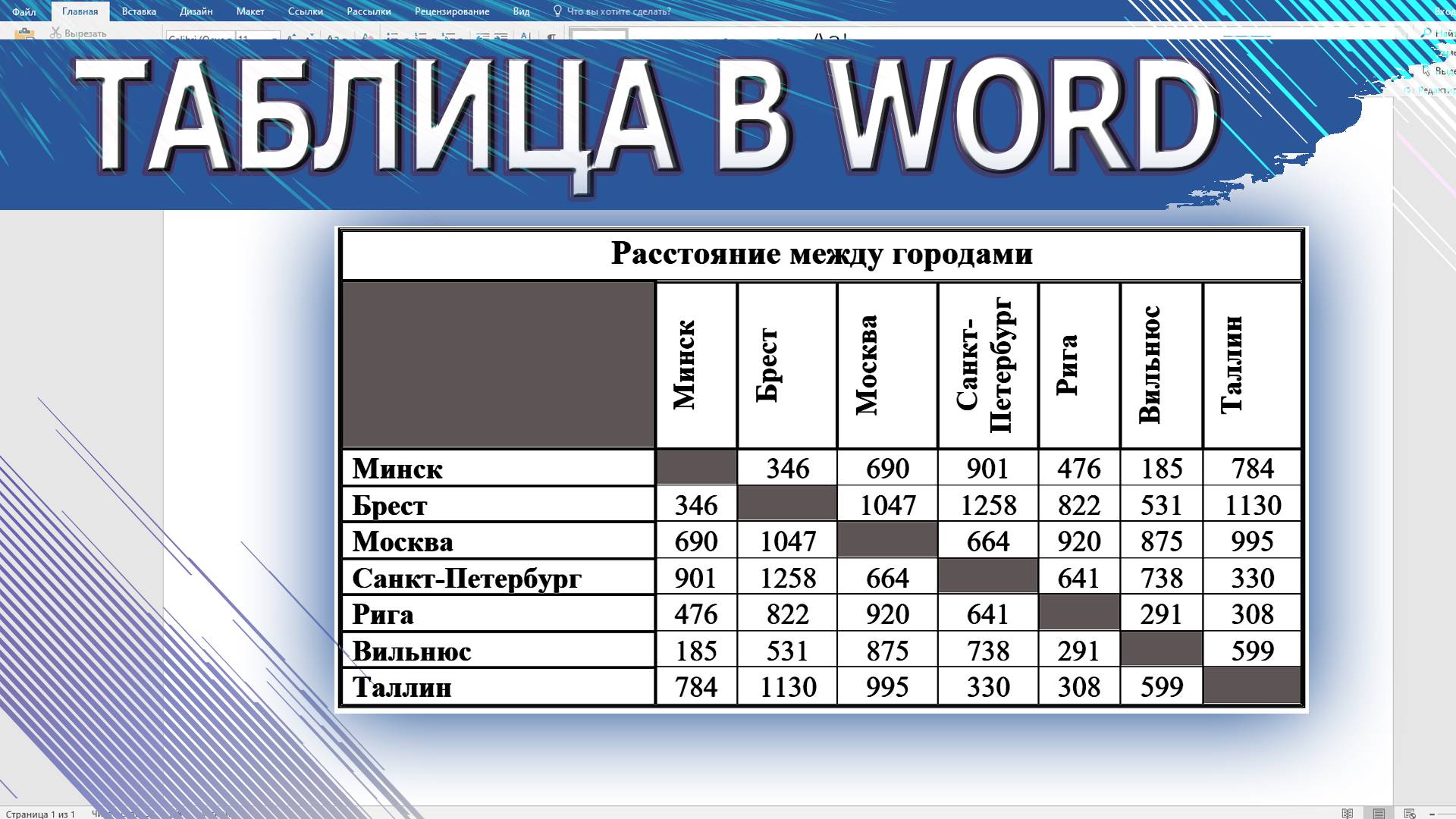 Как сделать таблицу в Word ? смотреть онлайн