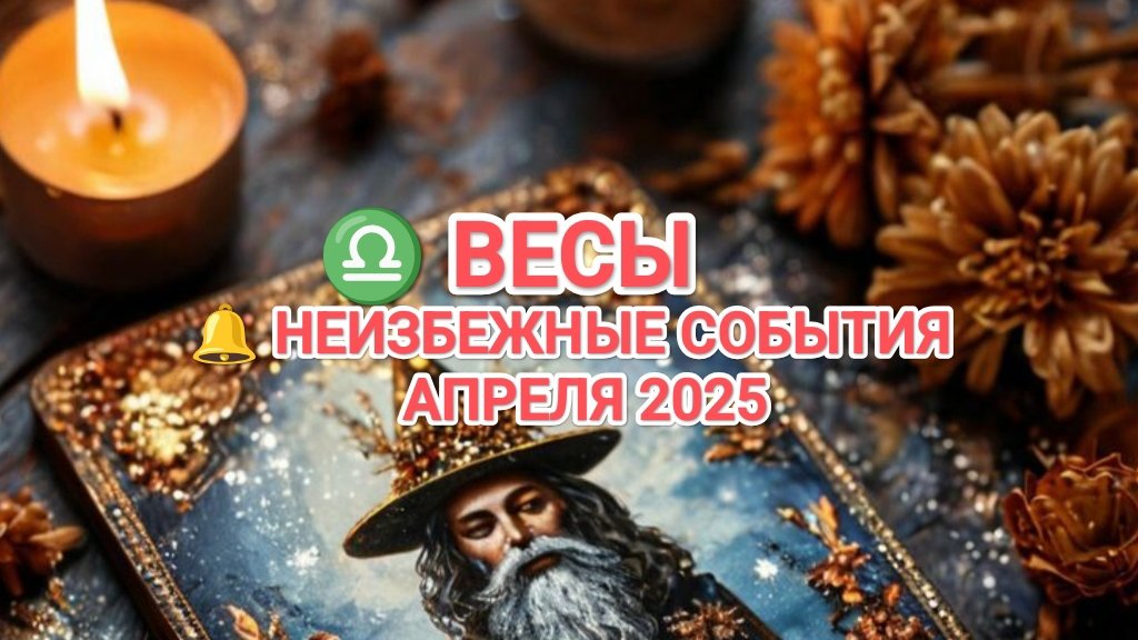 ♎ ВЕСЫ 🔔 КАКИЕ НЕИЗБЕЖНЫЕ СОБЫТИЯ ВАС ОЖИДАЮТ В АПРЕЛЕ 2025
