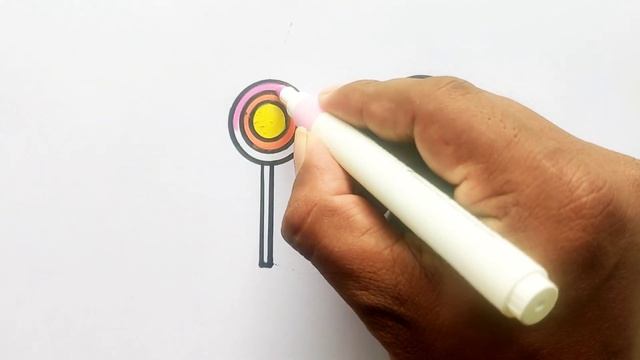 Lollipop Drawing, Painting and Coloring For Kids & Toddlers | Cute lollipop drawing #art #kids смотреть онлайн