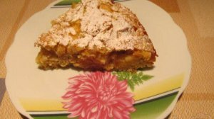 Яблочный пирог с овсяными хлопьями