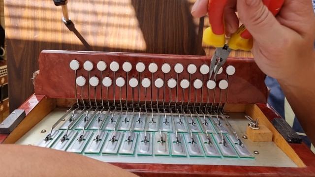 Ремонт клавиатуры гармони. смотреть онлайн