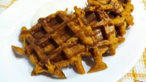 Морковные вафли